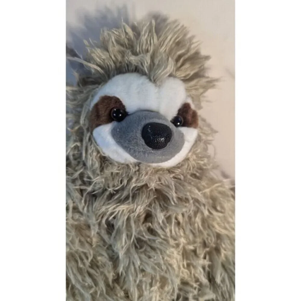 Wild Republic‎ Sloth Plush Shaggy Grey Stuffed Animal 13 Inch Three Toed 10963